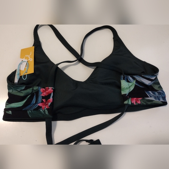 Kona Sol size D/DD Tropical Palm print swim top - Picture 7 of 7